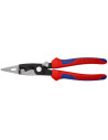 Knipex Клещи инсталаторски, синьо-червена ръкохватка 200мм, с фиксатор, - K1392200 - Цена | LEDs4economy