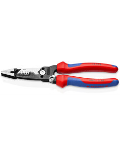 Knipex Клещи инсталаторски 7-в-1, синьо-червена ръкохватка 200мм, - K13728 - Цена | LEDs4economy