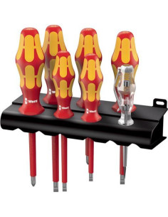 Wera Комплект отвертки, 4х шлиц, 2х PZ и фазомер, 16x/7 Kraftform VDE 1000V - W006148 - Цена | LEDs4economy