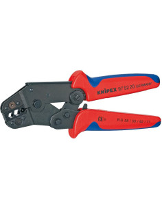 Knipex Клещи за кримпване на BNC конектори RG59, закалени, синьо-червена ръкохватка 195мм, с пружина, - K975220 - Цена | LEDs4ec 2