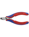 Knipex Клещи резачки под ъгъл 15˚, синьо-червена ръкохватка 120мм, с отваряща пружина,  - K6212120