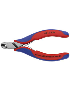 Knipex Клещи резачки под ъгъл 15˚, синьо-червена ръкохватка 120мм, с отваряща пружина, - K6212120 - Цена | LEDs4economy 2