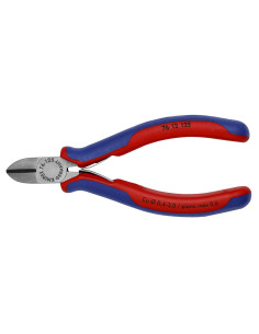 Knipex Клещи диагонални резачки с фаска, синьо-червена ръкохватка 125мм, с отваряща пружина, - K7612125 - Цена | LEDs4economy