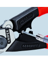 Knipex Ножици за рязане и кримпване на стоманено въже до Ø5мм, червена ръкохватка 190мм,  - K9561190 - 2