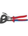 Knipex Ножици за рязане на кабел до 600мм2, синьо-червена ръкохватка 320мм, с отваряща пружина,  - K9532320