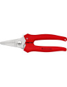Knipex Ножици за рязане на оплетка, хромирани, червена ръкохватка 140мм, с отваряща пружина,  - K9505140
