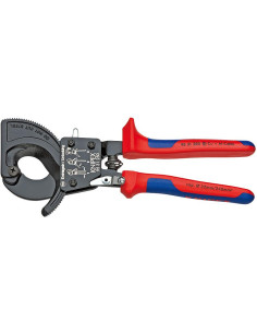 Knipex Ножици за рязане на кабел до 240мм2, синьо-червена ръкохватка 250мм, с отваряща пружина, - K9531250 - Цена | LEDs4economy