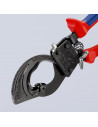Knipex Ножици за рязане на кабел до 240мм2, синьо-червена ръкохватка 250мм, с отваряща пружина,  - K9531250 - 4