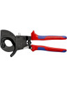 Knipex Ножици за рязане на кабел до 240мм2, синьо-червена ръкохватка 250мм, с отваряща пружина,  - K9531250 - 14