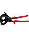 Knipex Ножици за рязане на кабел до 380мм2, синьо-червена ръкохватка 315мм, с отваряща пружина,  - K9532315A - 4