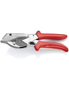 Knipex Ножици за гума, хромирани, червена ръкохватка 215мм, с фиксатор, - K9435215 - Цена | LEDs4economy