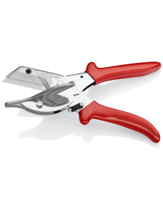 Knipex Ножици за гума, хромирани, червена ръкохватка 215мм, с фиксатор, - K9435215 - Цена | LEDs4economy 2
