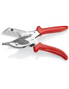 Knipex Ножици за гума, хромирани, червена ръкохватка 215мм, с фиксатор,  - K9435215 - 2