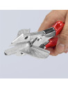 Knipex Ножици за гума, хромирани, червена ръкохватка 215мм, с фиксатор,  - K9435215 - 4