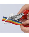 Knipex Ножици за гума, хромирани, червена ръкохватка 215мм, с фиксатор,  - K9435215 - 6
