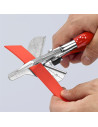Knipex Ножици за гума, хромирани, червена ръкохватка 215мм, с фиксатор,  - K9435215 - 7
