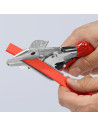 Knipex Ножици за гума, хромирани, червена ръкохватка 215мм, с фиксатор,  - K9435215 - 8