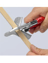 Knipex Ножици за гума, хромирани, червена ръкохватка 215мм, с фиксатор,  - K9435215 - 12