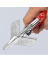 Knipex Ножици за гума, хромирани, червена ръкохватка 215мм, с фиксатор,  - K9435215 - 13