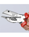 Knipex Ножици за гума, хромирани, червена ръкохватка 215мм, с фиксатор,  - K9435215 - 14