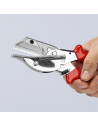 Knipex Ножици за гума, хромирани, червена ръкохватка 215мм, с фиксатор,  - K9435215 - 15