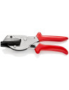 Knipex Ножици за лентов кабел, хромирани, червена ръкохватка 215мм, с фиксатор,  - K9415215