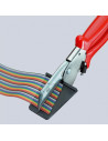 Knipex Ножици за лентов кабел, хромирани, червена ръкохватка 215мм, с фиксатор,  - K9415215 - 3