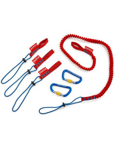 Knipex Комплект 1 бр. осигурително въже (K005001TBK), 3 бр. примки (K005002TBK) и 2 бр. карабинери (K005003TBK), - K005004TBK - 