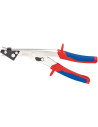Knipex Ножици за ламарина, никелирани, синьо-червена ръкохватка 280мм, с фиксатор,  - K9055280 - 7
