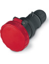 Scame Промишлен подвижен контакт 2P+Е 63A IP66/67, 6h серия Optima Heavy Duty - 318.6343.KX - Цена | LEDs4economy