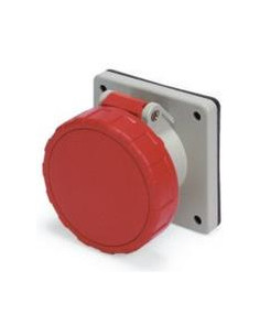 Scame Промишлен контакт 4P 30A 4W 480V IP67, 7h серия Eureka UL стандарт панелен монтаж 75х75мм прав - SCM430R7W - Цена | LEDs4e