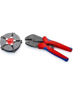 Knipex Клещи за кримпване на кабелни накрайници 0.5-25мм2 MultiCrimp, 5 челюсти, синьо-червена ръкохватка 250мм, с пружина, - K  2