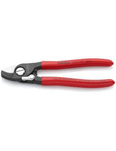 Knipex Ножици за рязане на кабел до 50мм2, червена ръкохватка 165мм, с фиксатор, - K9521165 - Цена | LEDs4economy 2