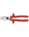 Knipex Ножици за рязане на кабел до 70мм2, хромирани, VDE 1000V гумирана червена ръкохватка 200мм,  - K9517200 - 3