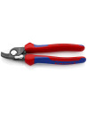 Knipex Ножици за рязане на кабел до 50мм2, синьо-червена ръкохватка 165мм, с фиксатор,  - K9522165 - 4