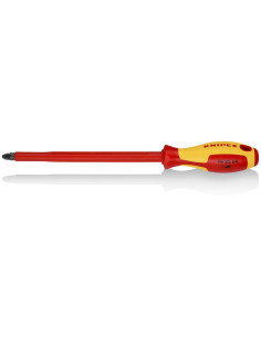 Knipex Отвертка PZ 4, VDE 1000V жълто-червена ръкохватка 320мм, - K982504 - Цена | LEDs4economy
