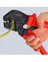 Knipex Клещи за кримпване на кабелни накрайници 0.1-2.5мм2 неизолирани, закалени, синьо-червена ръкохватка 250мм, с пружина,  -  - 3