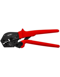 Knipex Клещи за кримпване на кабелни накрайници 6-16мм2 двойни изолирани, закалени, синьо-червена ръкохватка 250мм, с пружина, -