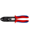 Knipex Клещи за кримпване на кабелни накрайници 0.5-6мм2 неизолирани, синьо-червена ръкохватка 230мм,  - K9721215C - 3