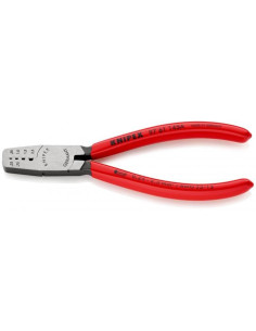 Knipex Клещи за кримпване на кабелни накрайници 0.25-2.5мм2, червена ръкохватка 145мм, - K9761145A - Цена | LEDs4economy