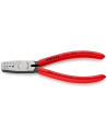Knipex Клещи за кримпване на кабелни накрайници 0.25-2.5мм2, червена ръкохватка 145мм, - K9761145A - Цена | LEDs4economy