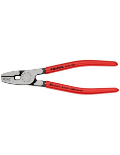 Knipex Клещи за кримпване на кабелни накрайници 0.5-6мм2, червена ръкохватка 180мм, - K9781180 - Цена | LEDs4economy 2