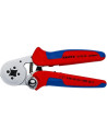 Knipex Клещи автоматични за кримпване на кабелни накрайници 0.08-16мм2 квадрат, хромирани, ръкохватка 180мм, с пружина,  - K9755