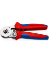 Knipex Клещи автоматични за кримпване на кабелни накрайници 0.08-16мм2 квадрат, хромирани, ръкохватка 180мм, с пружина,  - K9755 - 2