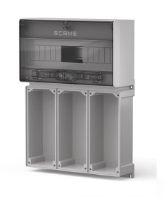 Scame Табло за индустриални контакти и DIN модули IP65, UV, серия Proxima (16 DIN и 3х16A или 32A с блокировка) - 573.5131 - Цен