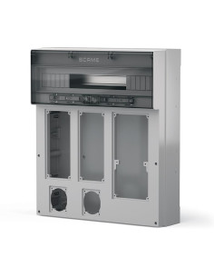 Scame Табло за индустриални контакти и DIN модули IP65, UV, серия Proxima (24 DIN и 2х16A или 32A и 1х 63A с блокировка 2х Шуко)