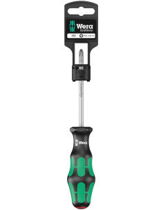 Wera Отвертка PH 2x100, зелено-черна ръкохватка, 350 Kraftform Plus блистер - W100052 - Цена | LEDs4economy
