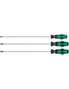 Wera Комплект отвертки, 1x шлиц, 1x PH и 1x PZ, 3xx/3 Kraftform Plus - W347735 - Цена | LEDs4economy