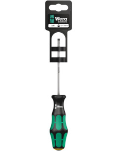 Wera Отвертка шлиц 0.8x4.0x100, зелено-черна ръкохватка, 335 Kraftform Plus блистер - W100043 - Цена | LEDs4economy