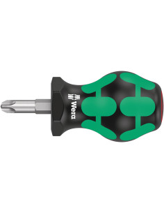 Wera Отвертка PH 3x25, зелено-черна ръкохватка, 350 Kraftform Stubby - W008852 - Цена | LEDs4economy